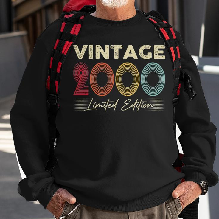 Vintage 2000 Wedding Anniversary Born In 2000 Birthday Party Sweatshirt Gifts for Old Men