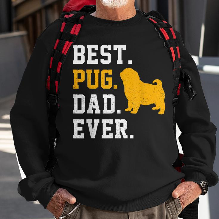 Vintage Best Pug Dad Ever Fathers Day Dog Gifts Sweatshirt Gifts for Old Men