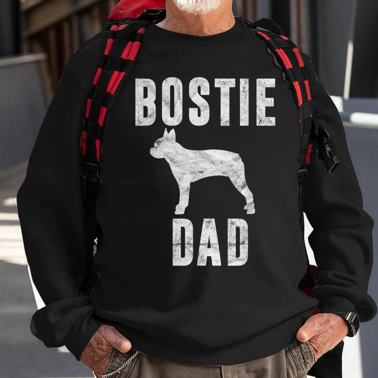 Vintage Boston Terrier Dad Gift Dog Daddy Bostie Father Sweatshirt Gifts for Old Men