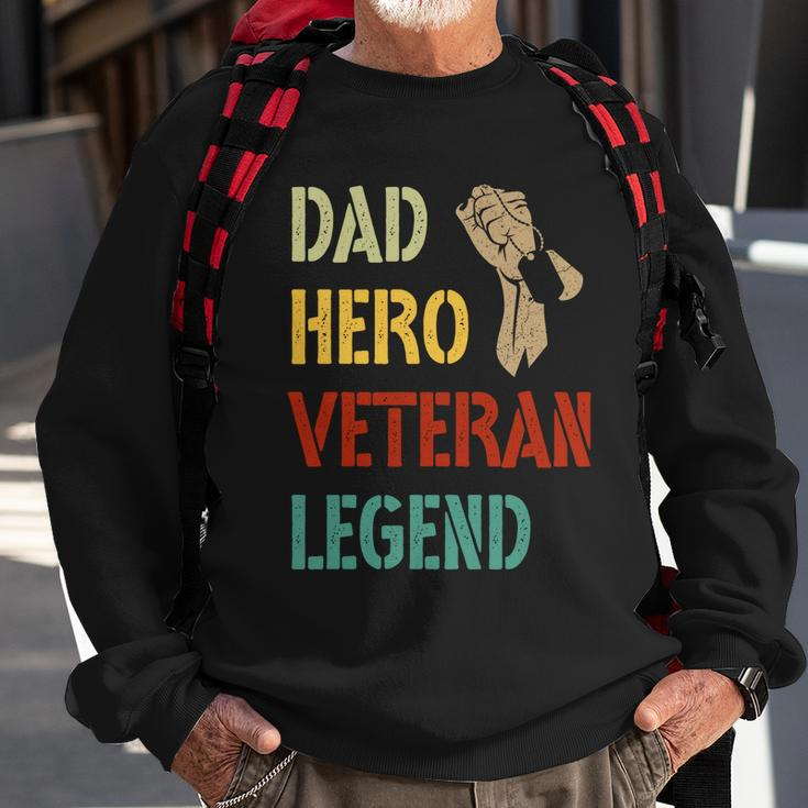 Vintage Dad Hero Veteran Legend Gift Sweatshirt Gifts for Old Men