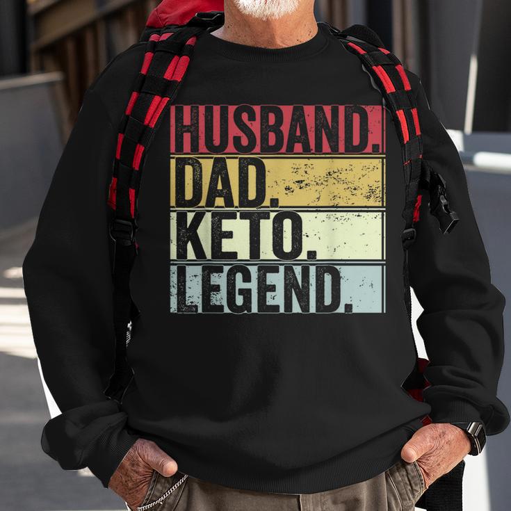 Vintage Ehemann Papa Keto Legende Sweatshirt, Lustiges Vatertagsgeschenk Geschenke für alte Männer