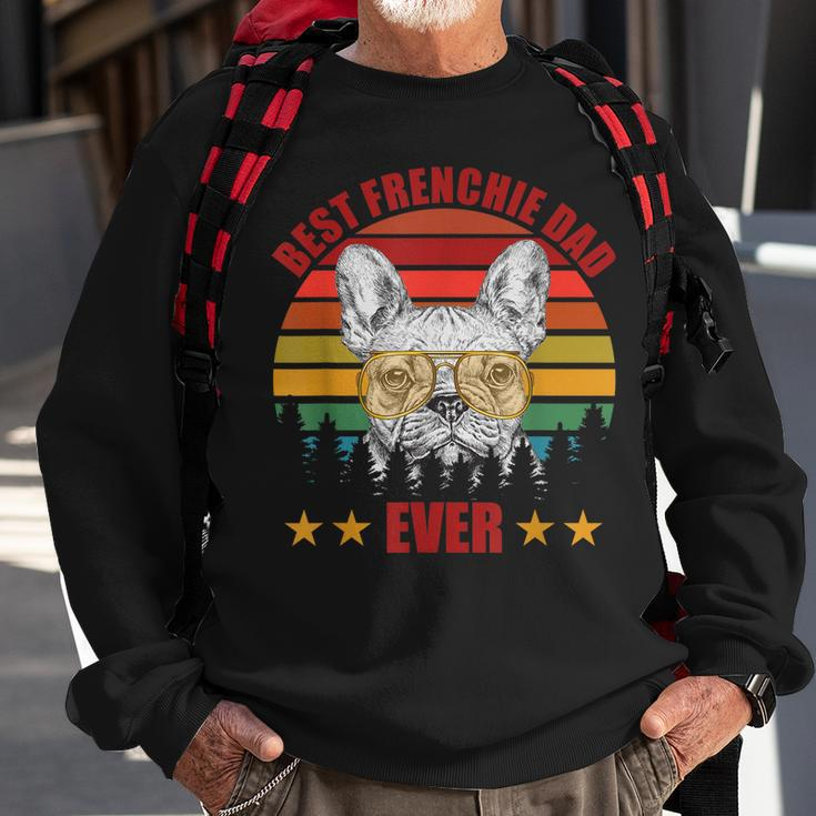 Vintage French Bulldog Best Frenchie Dad Ever Fathers Day Gift For Mens Sweatshirt Gifts for Old Men