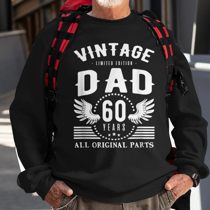Vintage Geburtstag Papa Sweatshirt, 60 Jahre Alle Originalteile Geschenke für alte Männer