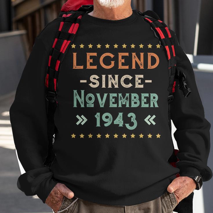 Vintage Legend Seit November 1943 Geburtstag Männer Frauen Sweatshirt Geschenke für alte Männer