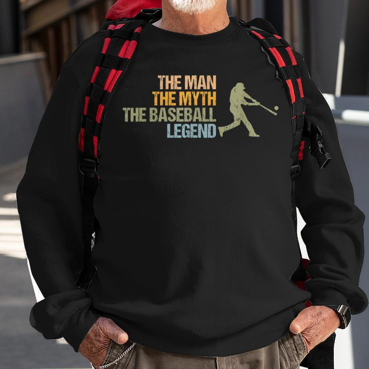 Vintage Man Myth Baseball Legend Sport Lover Retro Spieler Sweatshirt Geschenke für alte Männer