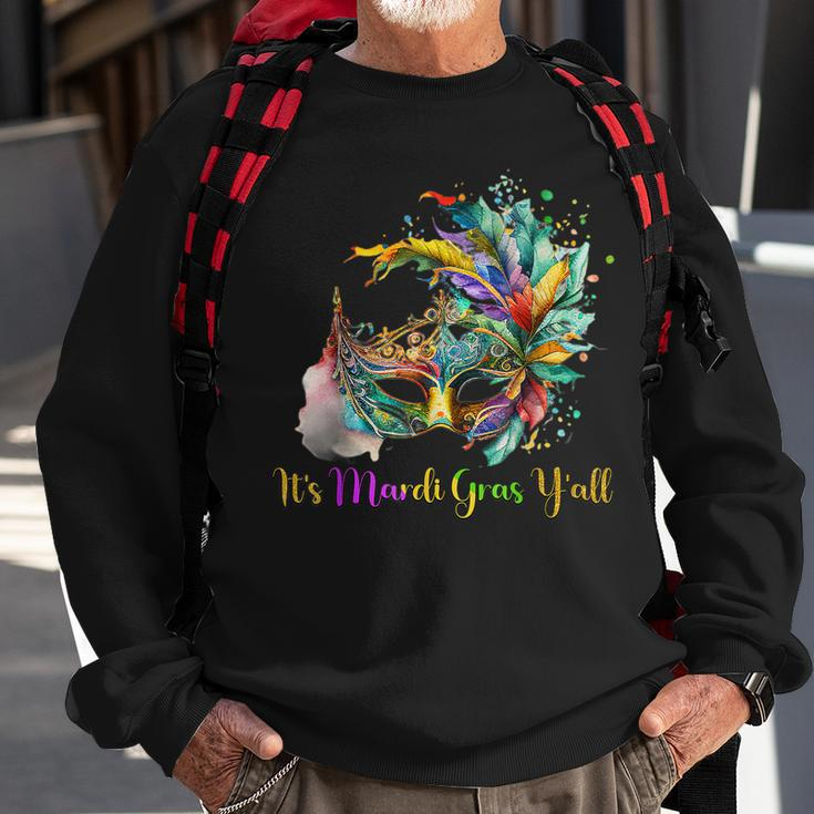 Vintage Mardi Gras Louisiana Funny Festival Party Outfits Sweatshirt Gifts for Old Men