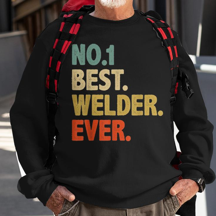 Vintage Mens Best Welder Dad Ever Fathers Day Funny Gifts Sweatshirt Gifts for Old Men