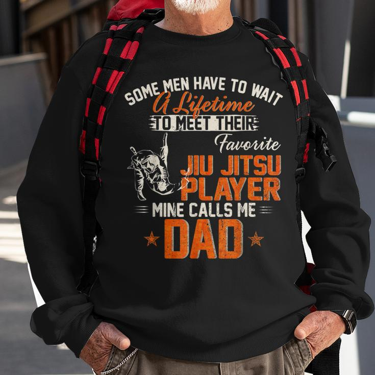 Vintage My Favorite Brazilian Jiu Jitsu Player Calls Me Dad Sweatshirt Gifts for Old Men