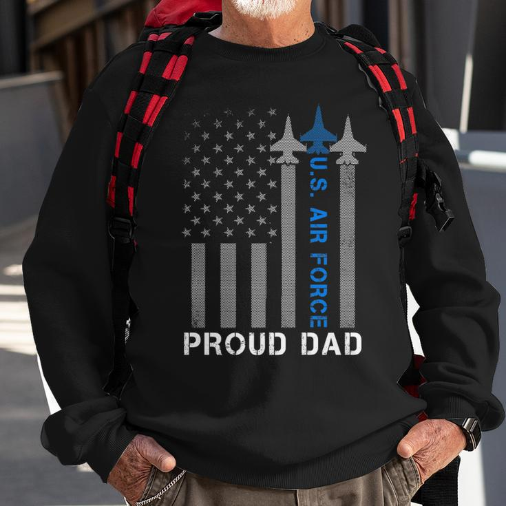 Vintage Proud Dad Us Air Force Flag - Usaf Sweatshirt Gifts for Old Men