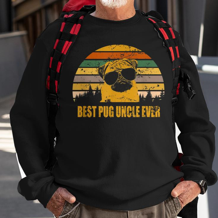 Vintage Pug Uncle Best Pug Uncle Ever Father Day Sweatshirt Gifts for Old Men