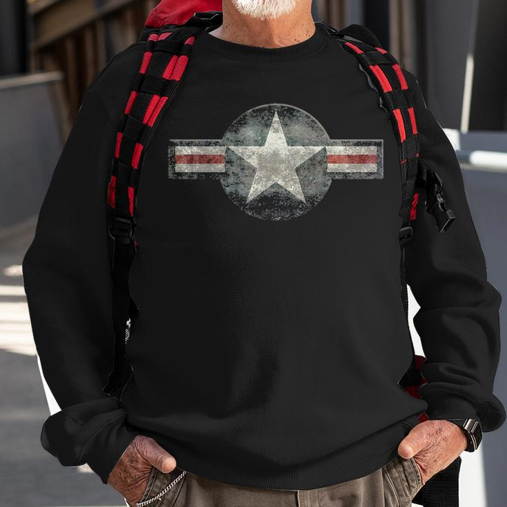 Vintage Retro Usaf Style Star Sweatshirt Gifts for Old Men
