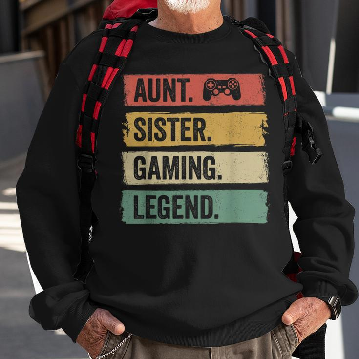 Vintage Tante Siter Gaming Legende Retro Video Gamer Tante Sweatshirt Geschenke für alte Männer