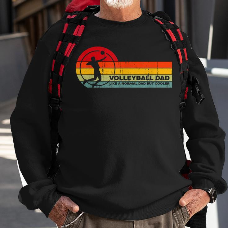 Volleyball Dad Like Normal But Cooler - Funny Volleyball Dad Sweatshirt Gifts for Old Men
