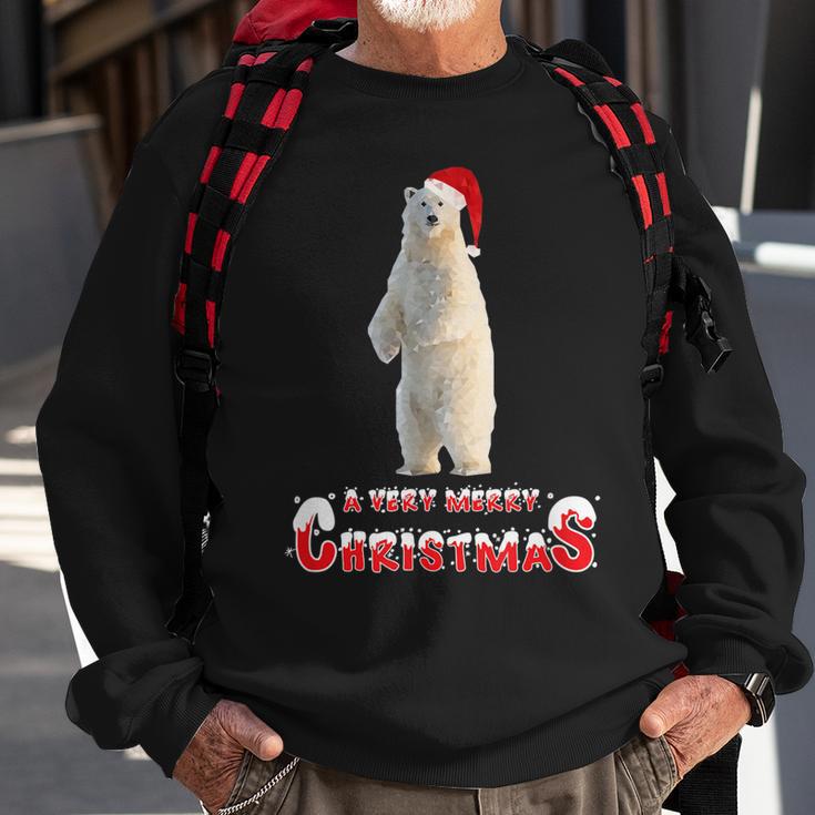 Weihnachten Eisbär Low Polygon Für Sie Und Ihn Sweatshirt Geschenke für alte Männer