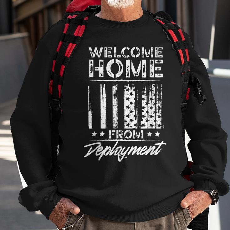 Welcome Home From Deployment Deployed Military Soldier Sweatshirt Gifts for Old Men