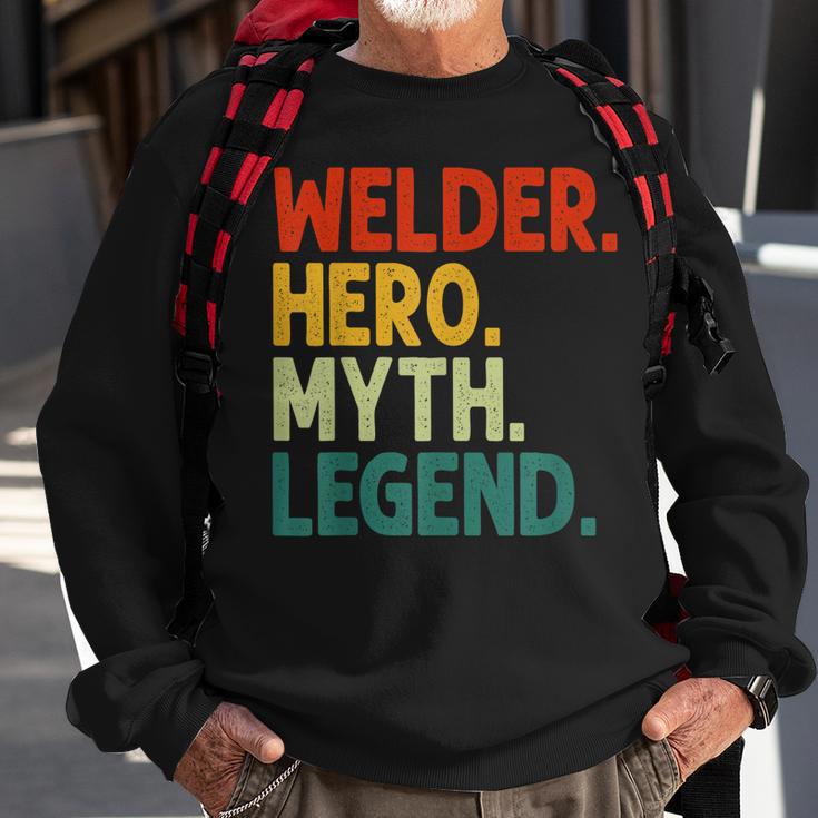 Welder Hero Myth Legend Retro Vintage Schweißen Sweatshirt Geschenke für alte Männer