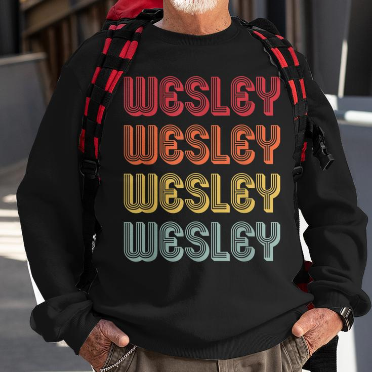 Wesley Gift Name Personalized Funny Retro Vintage Birthday Sweatshirt Gifts for Old Men