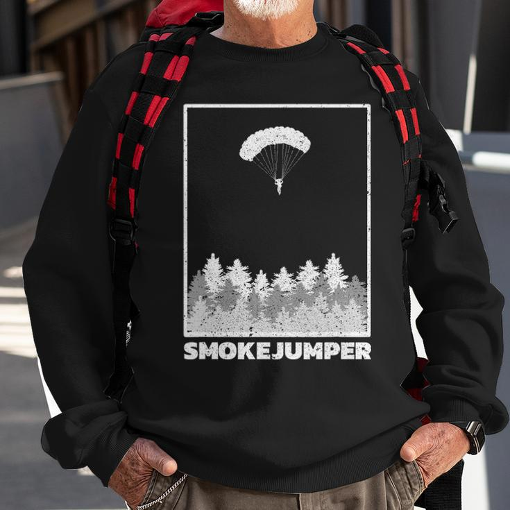 Wildland Firefighter Smoke Jumper Retro Sweatshirt Gifts for Old Men