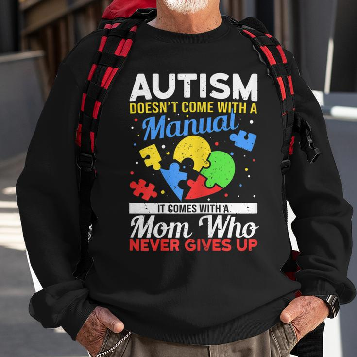 Womens Autism Mom For Autistic Girls Boys Autism Awareness Month Sweatshirt Gifts for Old Men