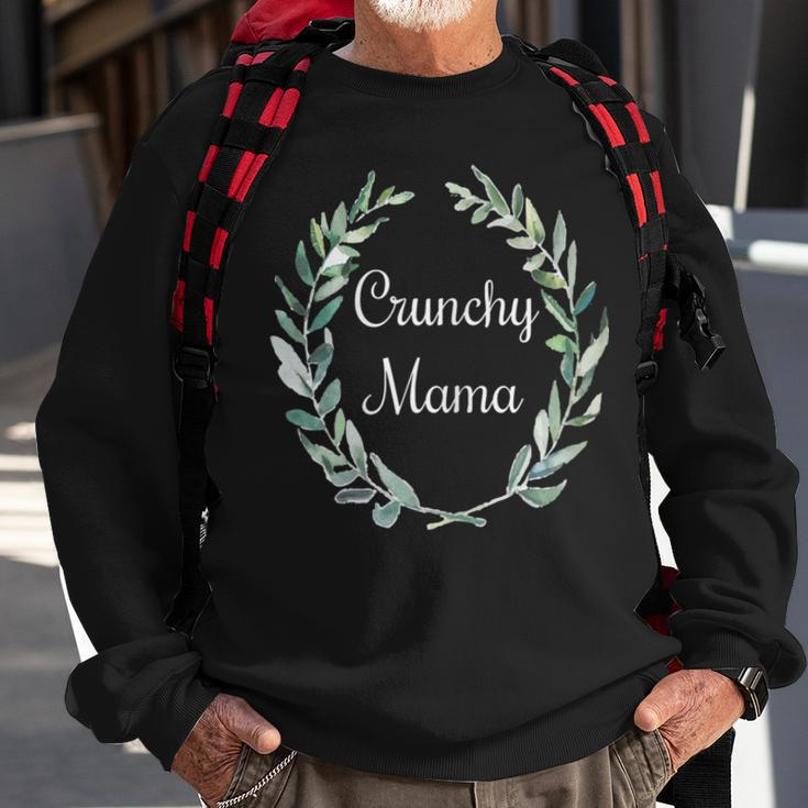 Womens Boho Crunchy MamaAll Natural Mother Gift Sweatshirt Gifts for Old Men
