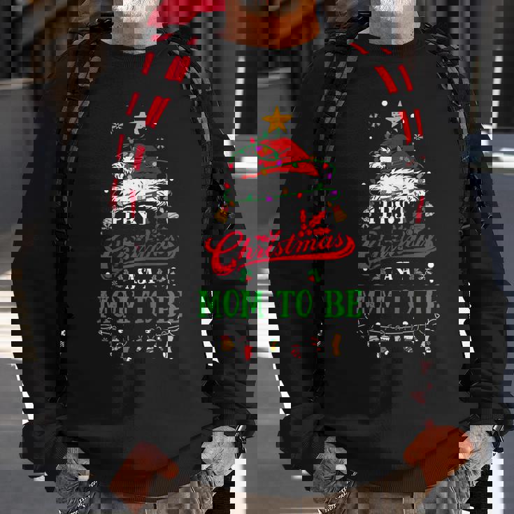 Womens First Christmas As A Mom To Be Funny Christmas New Mom To Be Men Women Sweatshirt Graphic Print Unisex Gifts for Old Men Womens First Christmas As A Mom To Be Funny Christmas New Mom To Be Men Women Sweatshirt Graphic Print Unisex Gifts for Old Men