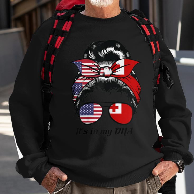 Womens Its In My Dna Tonga Men Women Sweatshirt Graphic Print Unisex Gifts for Old Men