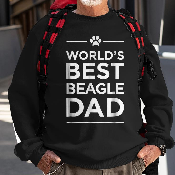Worlds Best Beagle Dad Love Pets Animal Family Paw Sweatshirt Gifts for Old Men