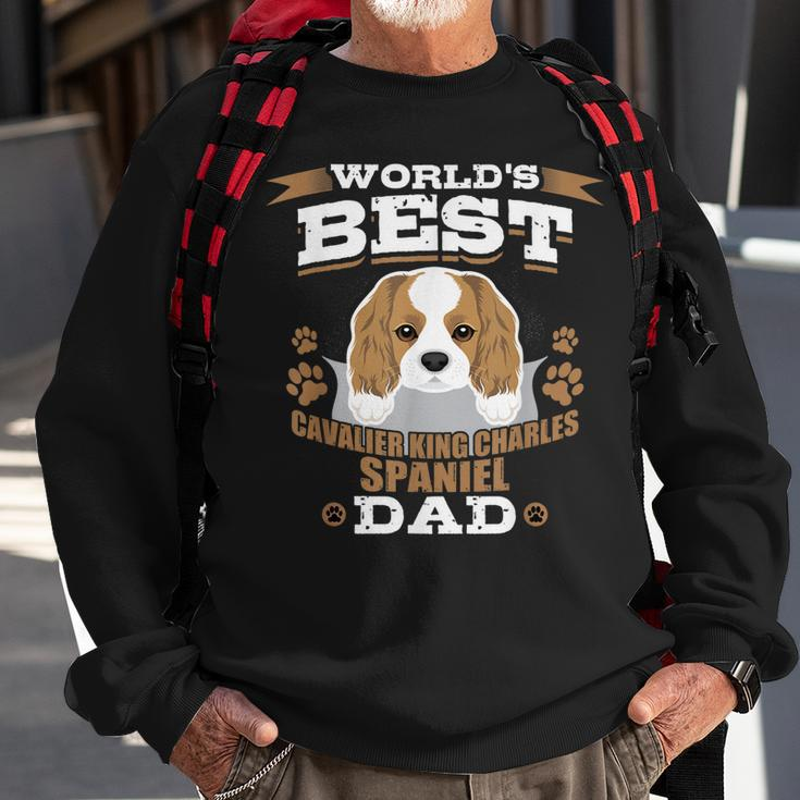 Worlds Best Cavalier King Charles Spaniel Dad Dog Owner Gift For Mens Sweatshirt Gifts for Old Men