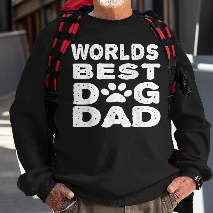 Worlds Best Dog Dad Funny Pet Puppy Sweatshirt Gifts for Old Men