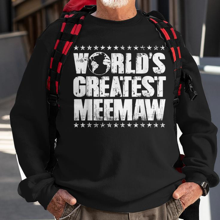 Worlds Greatest MeemawBest Ever Award Gift Sweatshirt Gifts for Old Men