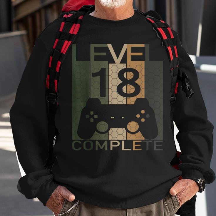 Zocker 18 Geburtstag Level 18 Jahre 2003 Gaming Sweatshirt Geschenke für alte Männer