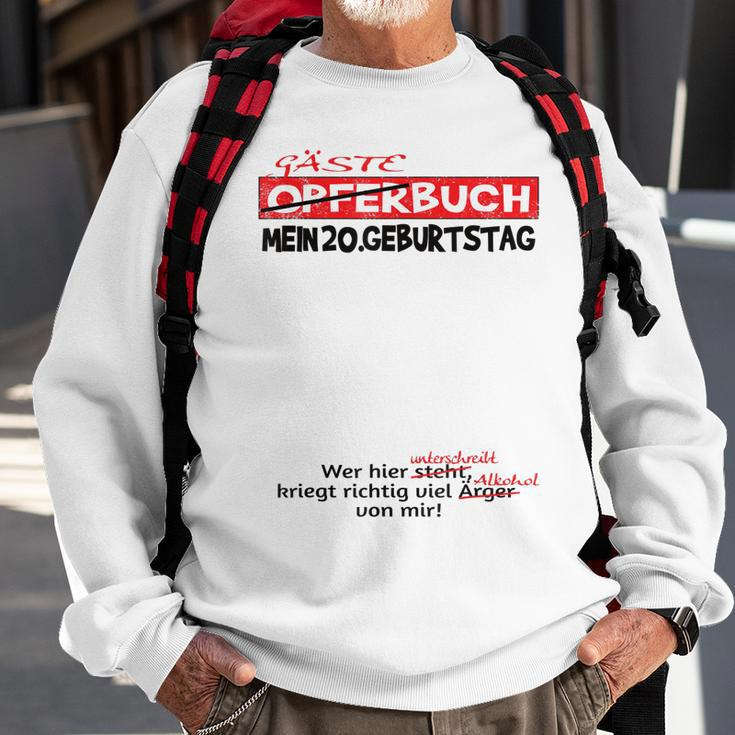 20 Geburtstag Frau Und 20 Geburtstag Mann Gästebuch Sweatshirt Geschenke für alte Männer