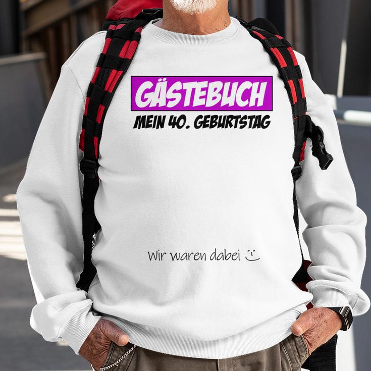 40. Geburtstag Damen Sweatshirt, Feier & Party Design für Frauen Geschenke für alte Männer