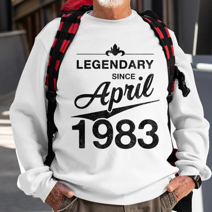 40 Geburtstag 40 Jahre Alt Legendär Seit April 1983 Sweatshirt Geschenke für alte Männer