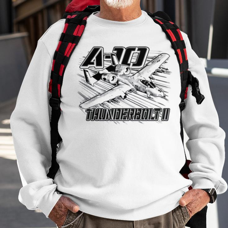 A 10 Thunderbolt Ii Military Aircraft Sweatshirt Gifts for Old Men
