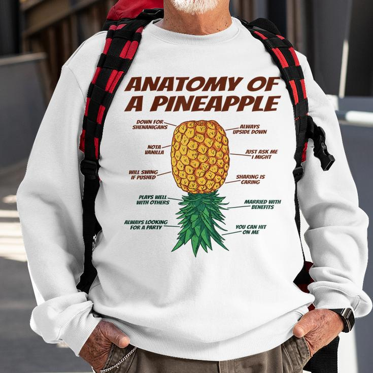 Anatomy Of A Pineapple - Upside Down Pineapple Swinger Sweatshirt Gifts for Old Men