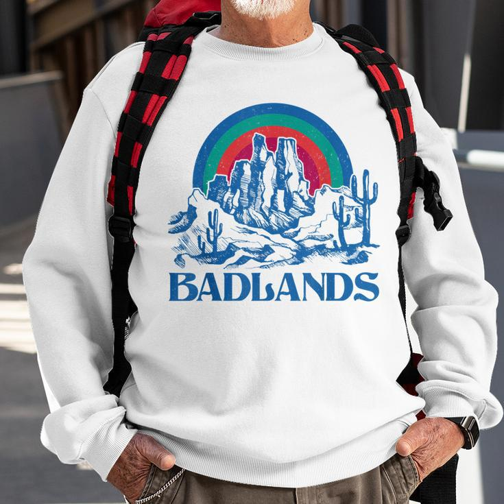 Badlands National Park South Dakota Travelling Camping Gift Sweatshirt Gifts for Old Men