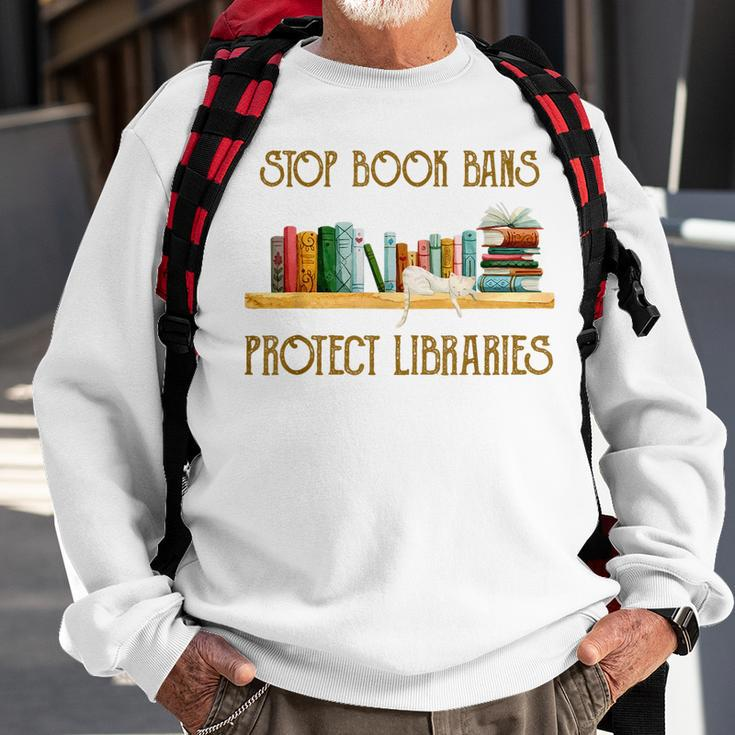 Ban Book Bans Stop Challenged Books Read Banned Books Sweatshirt Gifts for Old Men