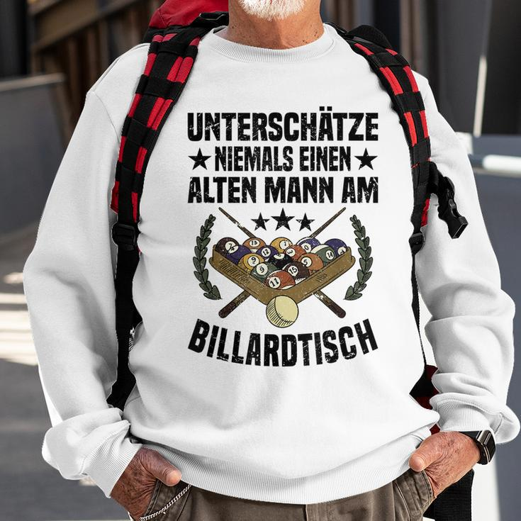 Billard Opa Sweatshirt, Design für Rentner & Billardspieler Geschenke für alte Männer