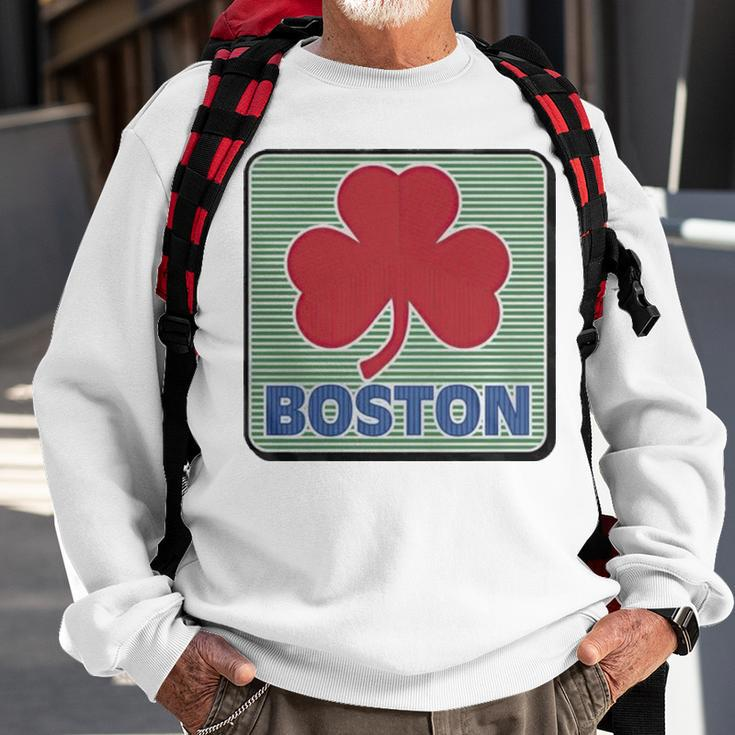 Boston Shamrock St Patrick’S Day Sweatshirt Gifts for Old Men