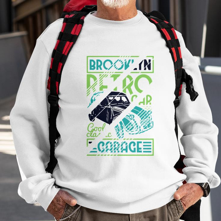 Brooklyn Retro Car Sweatshirt Gifts for Old Men