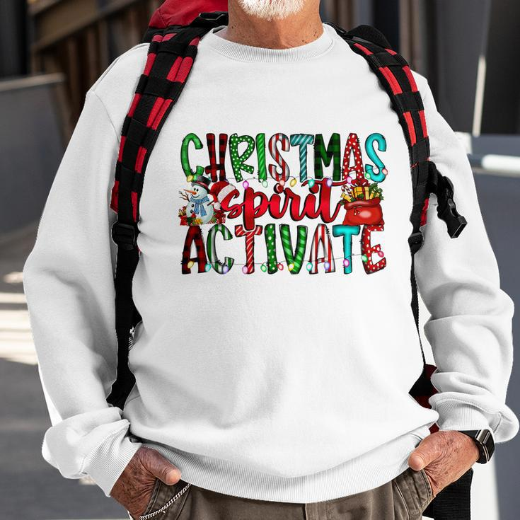 Christmas Spirit Activate Funny Christmas Xmas V2 Sweatshirt Gifts for Old Men