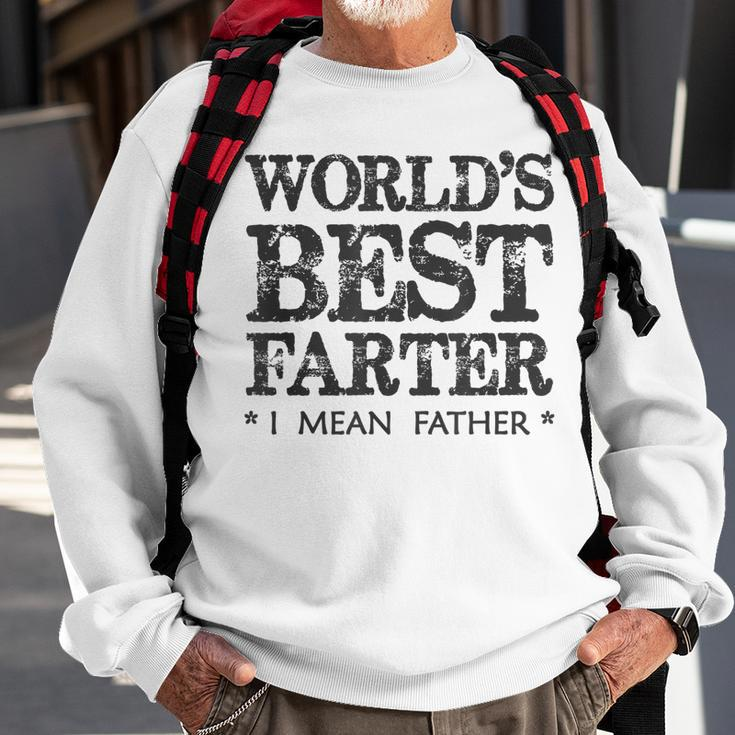 Dad Gift Worlds Best Farter I Mean Father Funny Papa Gift For Mens Sweatshirt Gifts for Old Men