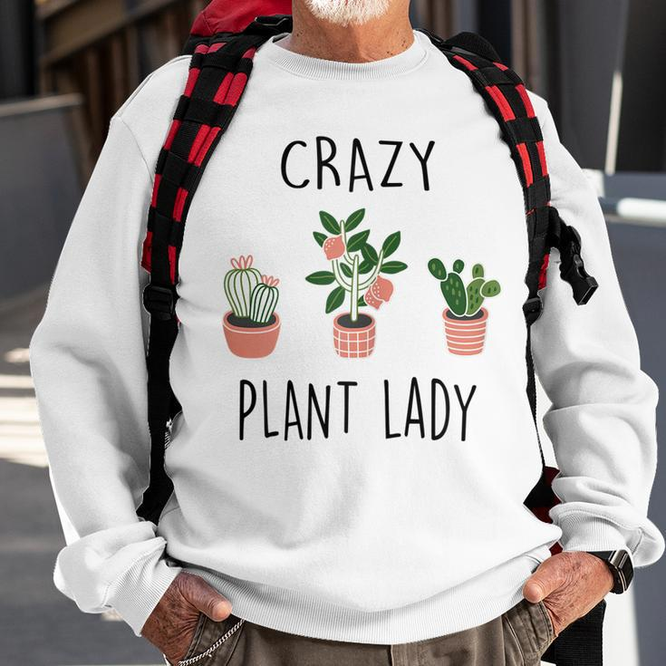 Damen Crazy Plant Lady Garden Mama Plant Lady Plants Lover Sweatshirt Geschenke für alte Männer