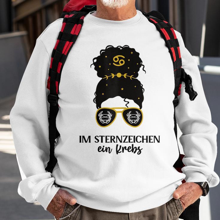 Damen Krebs Zodiac Sweatshirt, Sternzeichen Geburtstag Design Geschenke für alte Männer