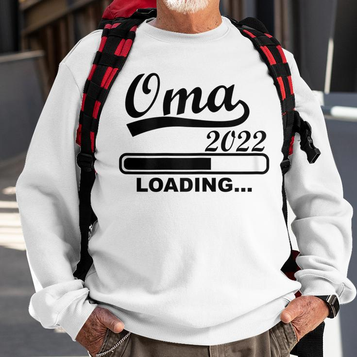 Damen Werdende Oma 2022 Ich Werde Oma 2022 Oma Loading Sweatshirt Geschenke für alte Männer