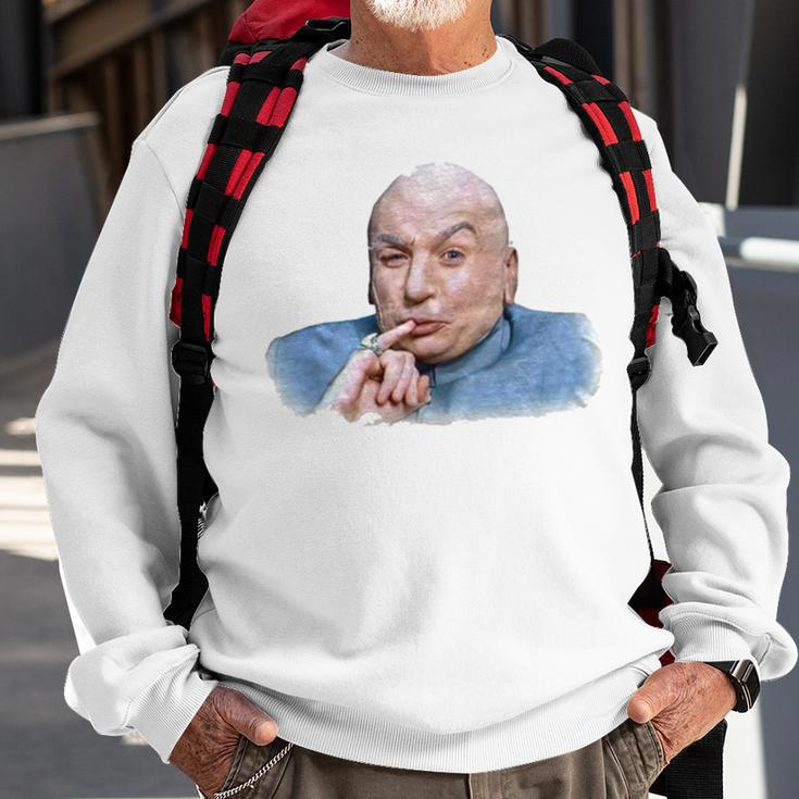 Dr Evil Portrait Sweatshirt Gifts for Old Men