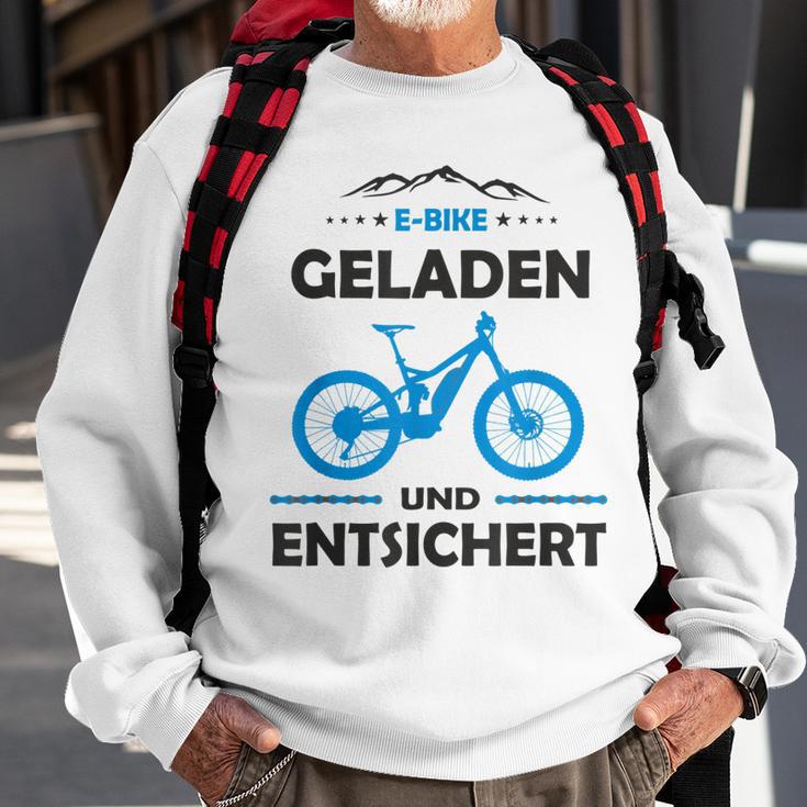 E-Mtb Geladen Und Entsichert E-Bike Sweatshirt Geschenke für alte Männer