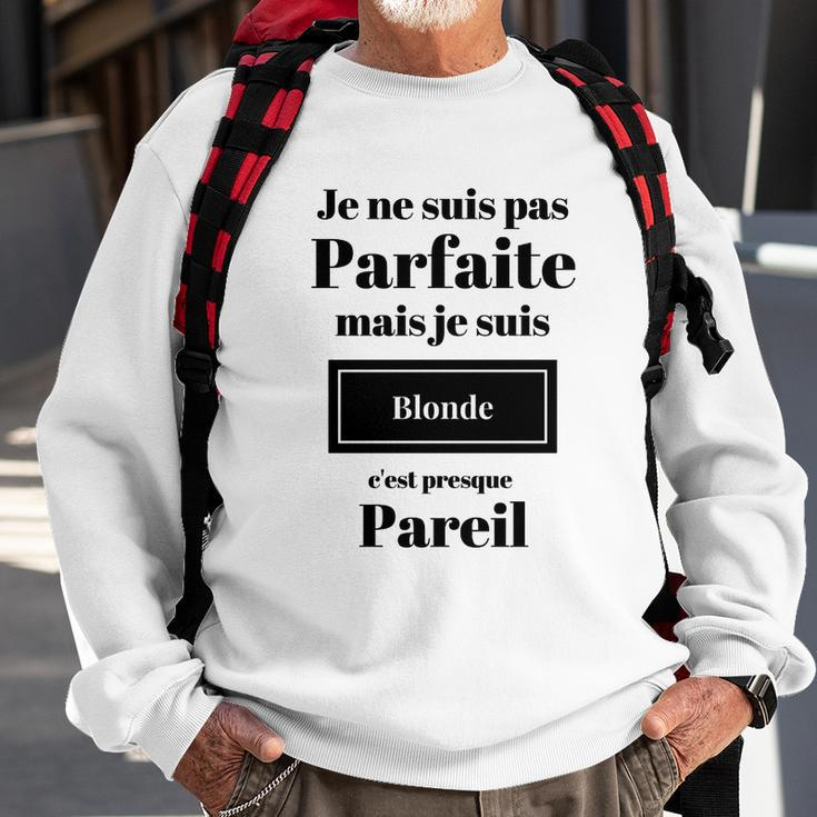 Edition Limitée Femme Blonde Sweatshirt Geschenke für alte Männer