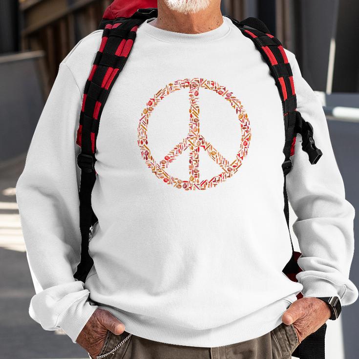 Edition Limitée Peace And Love Sweatshirt Geschenke für alte Männer